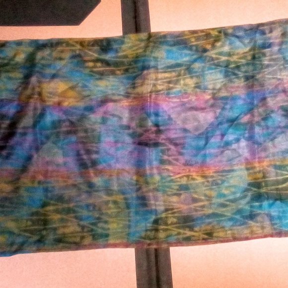 3 Vintage Pure Silk Prayer Scarf/Shawl - Picture 4 of 9